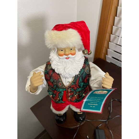 Vintage Rockin' Around Santa Animated Figure 18" Works Great! - Picture 7 of 11